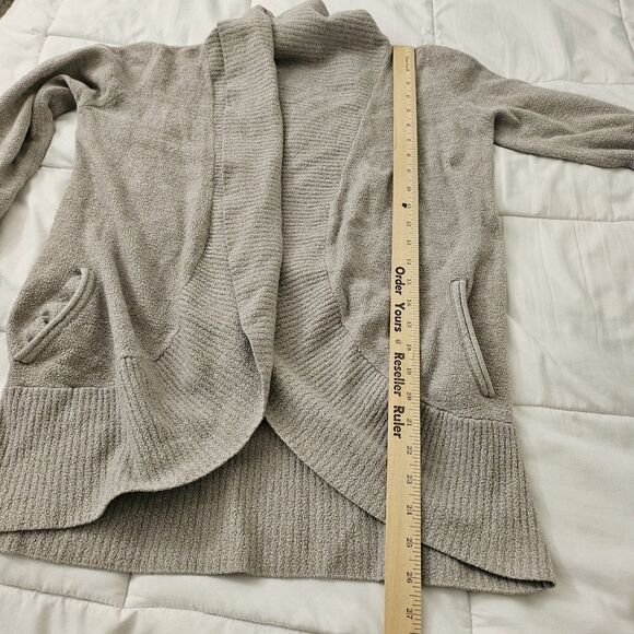 Barefoot Dreams Cozychic Lite Circle Cardigan XS‎ Small Dove Gray Sweater 452 - Picture 9 of 10